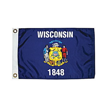 12 in x 18 in Wisconsin Flag