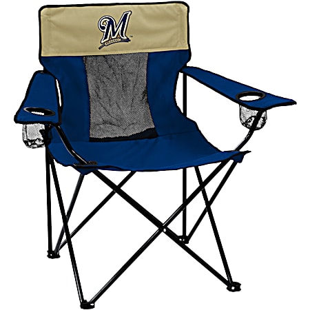 Milwaukee Brewers Elite Foldable Navy Chair