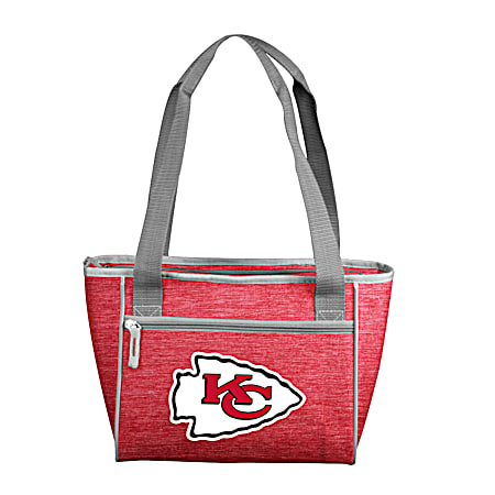 Kansas City Chiefs Crosshatch 16 Can Cooler Red Tote
