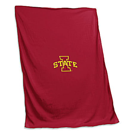 Iowa State Cyclones Red Sweatshirt Blanket