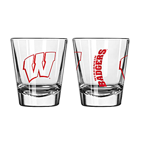 Wisconsin Badgers 2 oz Gameday Shot Glass