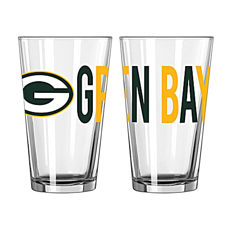 Green Bay Packers 16 oz Game Day Pint Glass