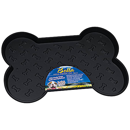Black Spill-Proof Dog Mat