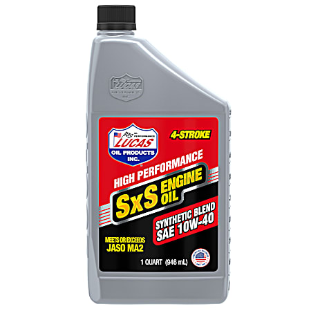 Lucas Oil 4-Stroke Synthetic Blend SAE 10W-40 SxS Engine Oil