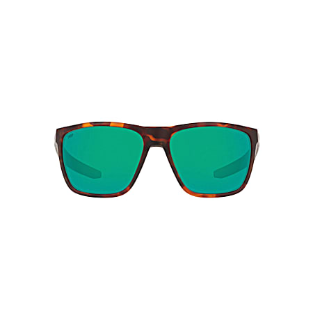 Adult Matte Tortoise Frame Ferg Green Mirror Lens Sunglasses