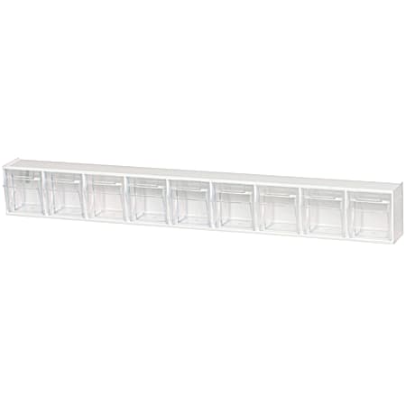 Quantum Storage Clear Tip-Out Bin System - 9 Drawer