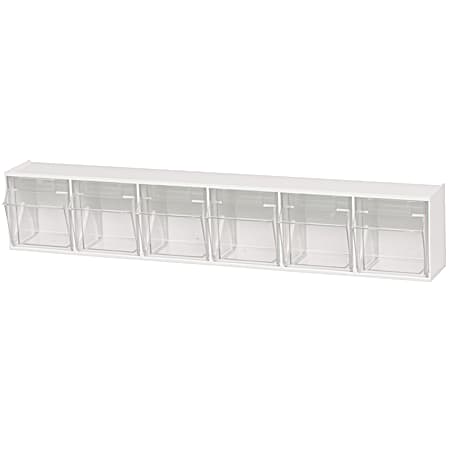 Quantum Storage Clear Tip-Out Bin System - 6 Drawers