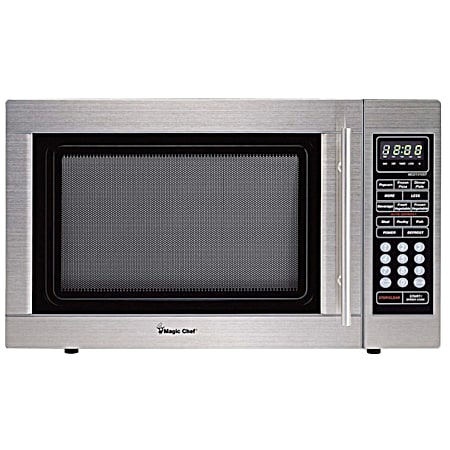 Magic Chef 1.3 Cu. Ft. Stainless Steel Microwave