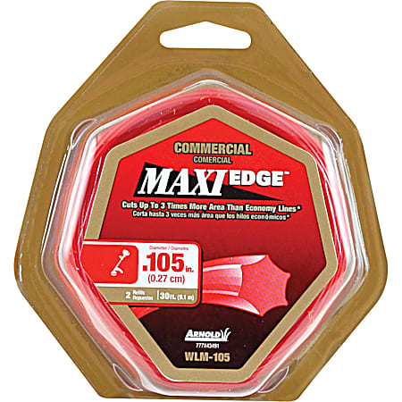 MTD Maxi Edge 0.105 in x 30 ft Red Commercial Trimmer Line