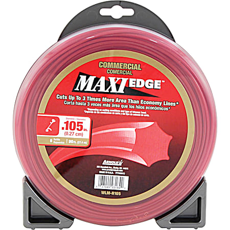 MTD Maxi Edge 0.105 in x 90 ft Red Commercial Trimmer Line