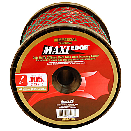 Arnold MTD Maxi Edge 0.105 in x 100 ft Red Commercial Trimmer Line