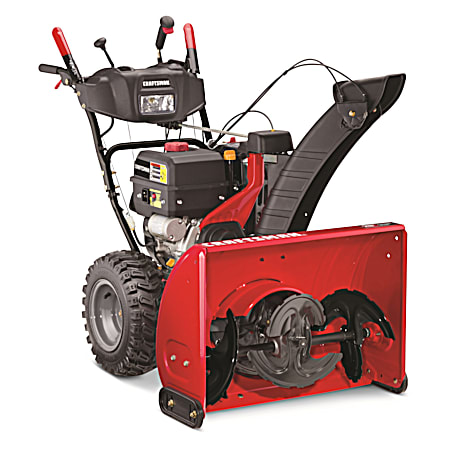 28 in 357cc Deluxe Three-Stage Snow Blower w/ Electric Start-Gas Engine