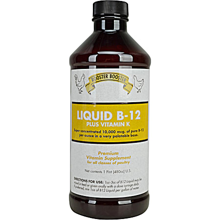 Rooster Booster Liquid B-12 w/ Vitamin K - 16 Oz.
