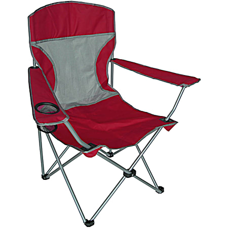 Deluxe Folding Mesh Arm Chair - Assorted