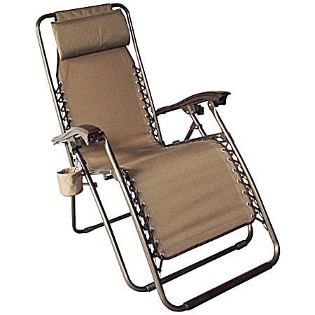 Deluxe Tan Anti-Gravity Lounge Chair