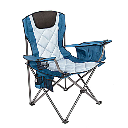 Blue/Gray/Black XL Oversize Deluxe Padded Air Mesh Chair