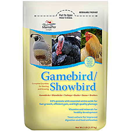 MannaPro 5 lb Gamebird/Showbird Non-Medicated Supplement