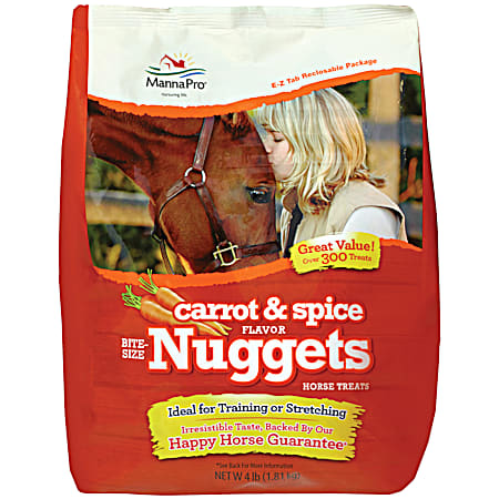 MannaPro Bite-Size Carrot & Spice Nuggets - 4 Lb.