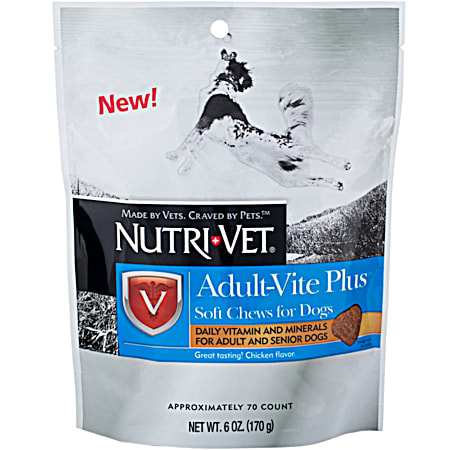 6 oz Adult-Vite Plus Soft Chews for Dogs