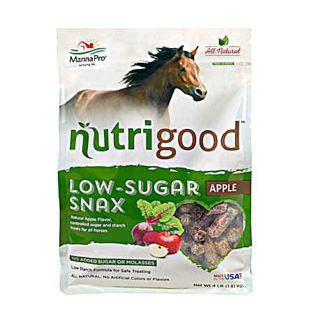 4 lb NutriGood Apple Low-Sugar Snax for Horses