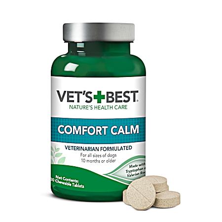 Vet's Best Comfort Calm Chewable Tablets for Dogs - 30 Ct