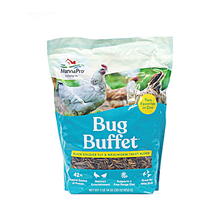 MannaPro 30 oz Bug Buffet Treats for Chickens