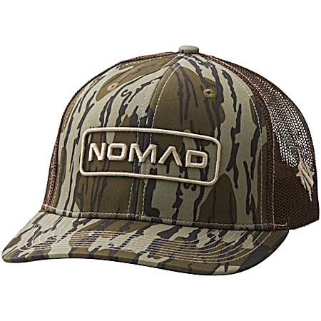 Nomad Men's Mossy Oak Bottomland Camo Mesh Back 6-Panel Trucker Cap