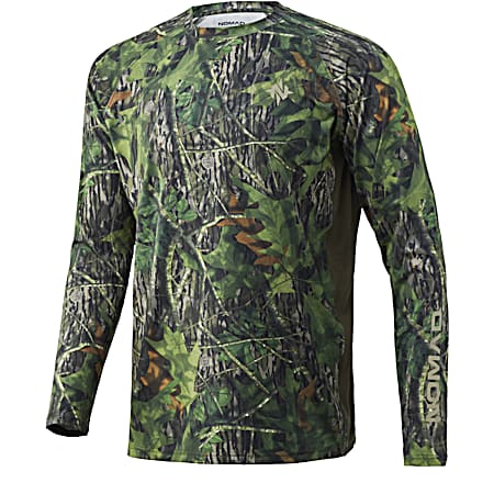 Men's Pursuit Mossy Oak Shadowleaf Camo Long Sleeve Shirt