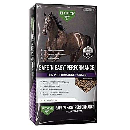 Safe 'N Easy Performance Pelleted Horse Feed