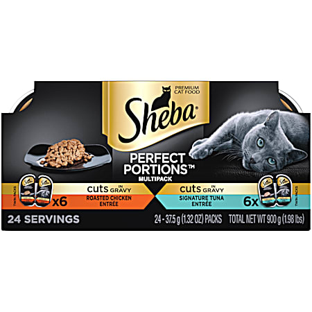 SHEBA All Life Stages Perfect Portions Multipack Wet Cat Food - 12 Pk