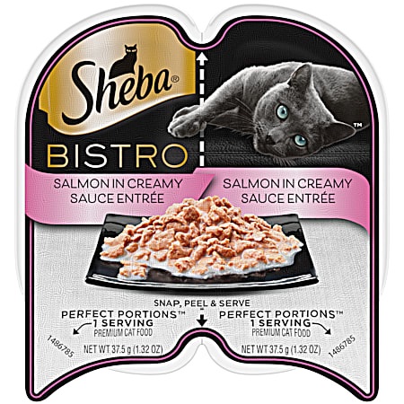 Bistro Salmon in Creamy Sauce Entree Wet Cat Food Twin Pack