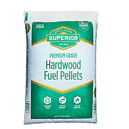 Premium Grade Hardwood Fuel Pellets 40 lbs