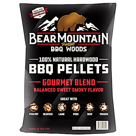 Premium BBQ Woods 20-lb Natural Hardwood Gourmet Blend Pellets