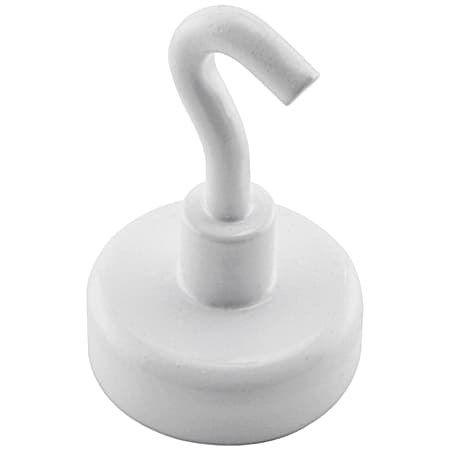 The Magnet Source White Magnetic Hooks - Small