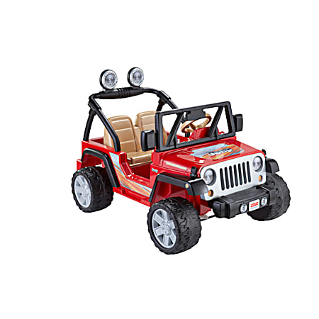 Red Power Wheels Jeep Wrangler Ride-On