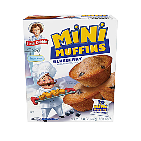 5 pouch Mini Blueberry Muffins