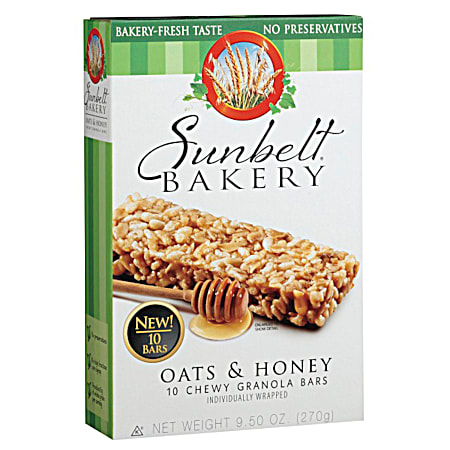 Oats & Honey Chewy Granola Bars - 10 Pk