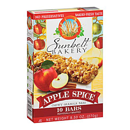 Apple Spice Chewy Granola Bars - 10 Pk