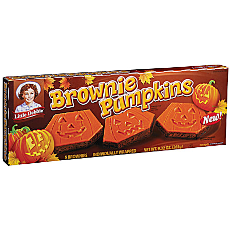 9.32 oz Pumpkin-Shaped Brownies