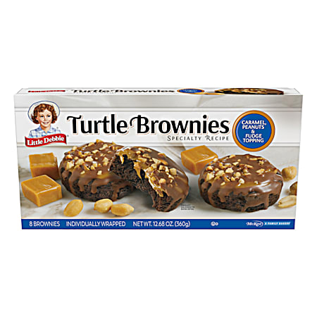 12.39 oz Individually Wrapped Caramel & Chocolate Turtle Brownies