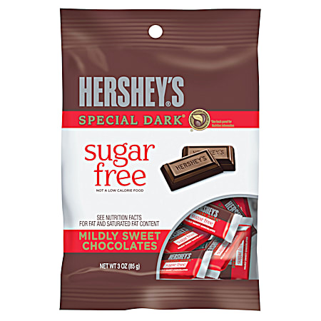 Hershey 3 oz Special Dark Sugar Free Chocolate