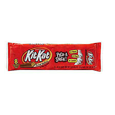 .49 oz Snack Size Milk Chocolate & Crispy Wafers Candy Bar - 8 Pk