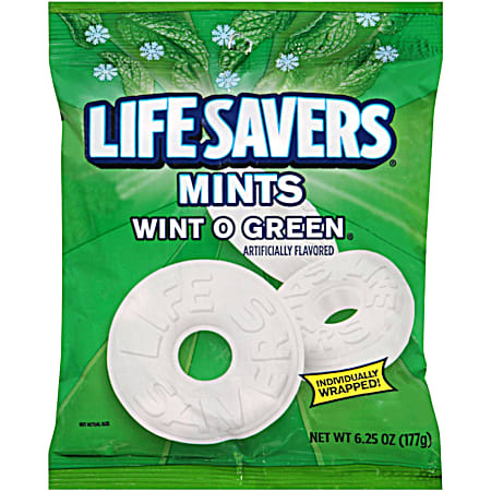 Lifesavers 6.25 oz Wint O Green Mints Hard Candy