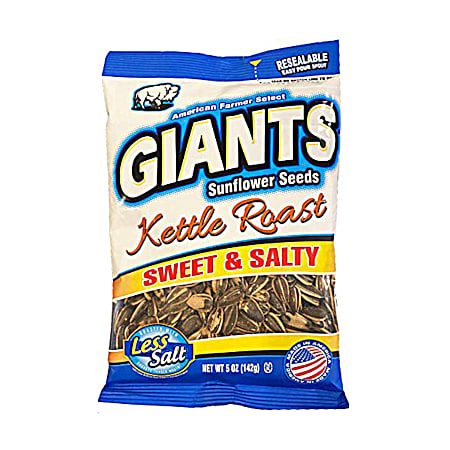 Giants 5 oz Kettle Roast Sweet & Salty Sunflower Seeds
