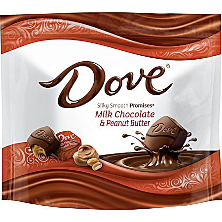 DOVE Silky Smooth Promises 7.94 oz Milk Chocolate & Peanut Butter Creme Filling Candy Squares