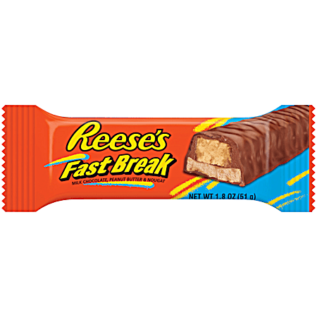 Fast Break 1.8 oz Nougat, Peanut Butter & Milk Chocolate Candy Bar
