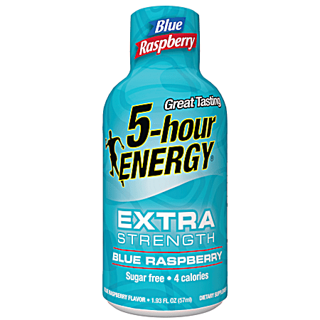 5-hour Energy Extra Strength 1.93 oz Blue Raspberry Energy Shot