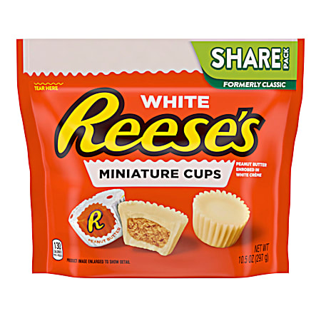 Reese's 10.5 oz White Chocolate Miniature Peanut Butter Cups