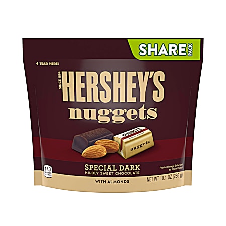 Hershey Nuggets 10.1 oz Special Dark w/ Almonds Miniatures Chocolate Candy