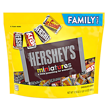 Hershey 17.6 oz Miniatures Assortment Milk Chocolate Candy